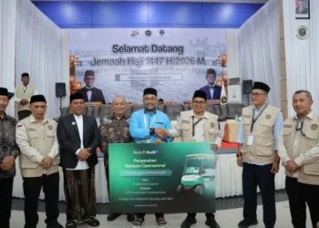 Bank Aceh Serahkan Buggy Car di Asrama Haji Embarkasi Aceh