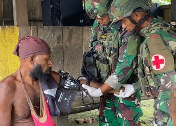 TNI Gelar Layanan Kesehatan Serentak di Pelosok Papua