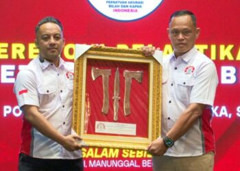 Brigjen Pol Victor Alexander Lateka saat memberikan keterangan resmi mengenai visi dan misinya sebagai Ketua Umum PABKI periode 2026-2030.