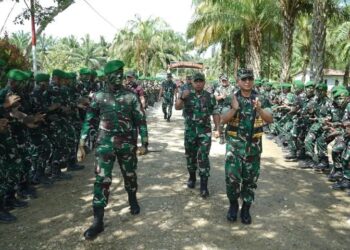 Pangdam IM Cek Kesiapan Prajurit Yonif 957 di Singkil