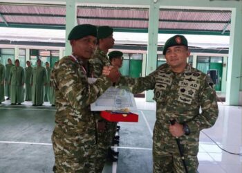 Dandim Aceh Selatan Pimpin Korp Raport Purna Tugas TNI