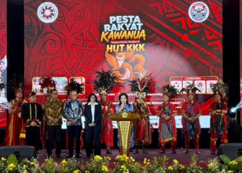 Perayaan HUT ke-53 Kerukunan Keluarga Kawanua (KKK) di Jakarta dengan nuansa budaya Minahasa yang kental.