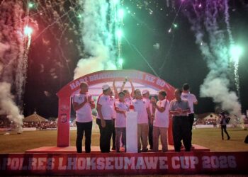 Kapolres Lhokseumawe Resmi Buka Turnamen Sepak Bola Kapolres Cup HUT Bhayangkara ke-80, Total Hadiah Rp170 Juta