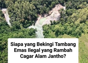 Tambang Emas Ilegal Rusak Cagar Alam Jantho