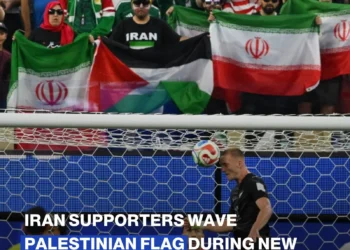 Bendera Palestina Warnai Laga Iran vs Selandia Baru