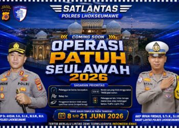 Operasi Patuh Seulawah Lhokseumawe Sasar 5 Pelanggaran