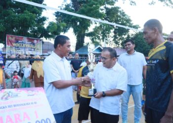 Kapolres Lhokseumawe Resmi Tutup Turnamen Voli Legend, Bank Aceh Keluar Sebagai Juara