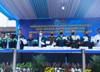 BNN Musnahkan 132 Kg Sabu dari Empat Jaringan Narkotika