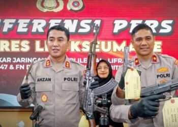 Polres Lhokseumawe Bongkar Jaringan Senpi Ilegal