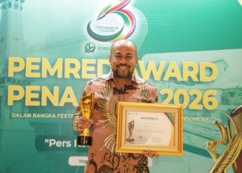Dirut Bank Aceh Sabet Penghargaan Pemred Award 2026
