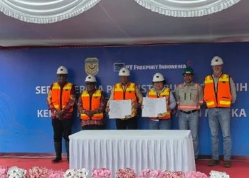 Sokong Air Bersih Mimika, Freeport Hibahkan Pipa 11 Km