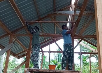 Satgas TMMD Kodim 0102/Pidie Kebut Rehabilitasi Rumah Warga