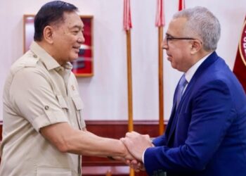 Menhan Sjafrie Terima Dubes Maroko, Bahas Kerja Sama