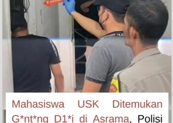 Mahasiswa USK Asal Aceh Singkil Ditemukan Meninggal di Asrama, Polisi Olah TKP