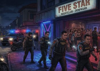 Bareskrim Polri Gerebek THM Five Star Bali, 53 Orang Diamankan