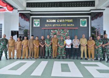 Kunker Tim Wasev TMMD Ke-129 Disambut Hangat Forkopimda Kabupaten Pidie