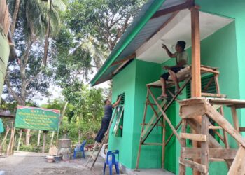 Rumah Impian Hampir Rampung, Rehab RTLH TMMD Ke-129 Kodim 0102/Pidie Masuki Tahap Finishing