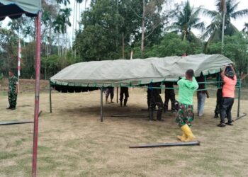 Jelang Penutupan TMMD ke-129, Satgas dan Warga Matangkan Persiapan Upacara
