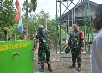 Danrem 011/Lilawangsa Tinjau Sumur Bor, MCK dan Tempat Wudu Hasil TMMD ke-129