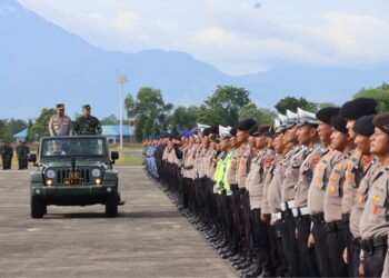 Kapolda Aceh dan Kasdam IM Pimpin Apel Gelar Pasukan, Kolaborasi TNI-Polri dan Pemda Tangani Karhutla dan Amankan HDA