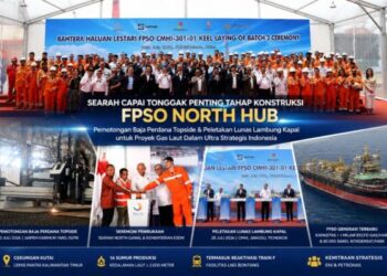 Searah Mulai Konstruksi FPSO Proyek Gas Laut Dalam North Hub