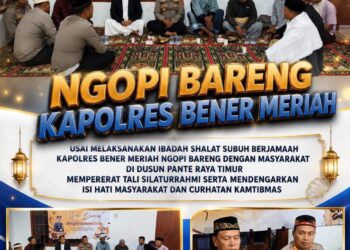 Ngopi Bareng Usai Subuh, Kapolres Bener Meriah Pererat Silaturahmi dan Serap Aspirasi Masyarakat