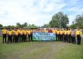 Polres Pidie Gelar Aksi Bersih Dan Tanam Pohon Di PCC Sigli