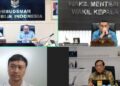 Tangkapan layar diskusi publik Ombudsman RI mengenai sinkronisasi tata kelola administrasi pertanahan dan reforma agraria nasional.