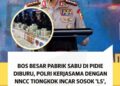 Bongkar Dapur Narkoba Terbesar di Indonesia, Aparat Gandeng Otoritas Internasional Kejar Aktor Intelektual